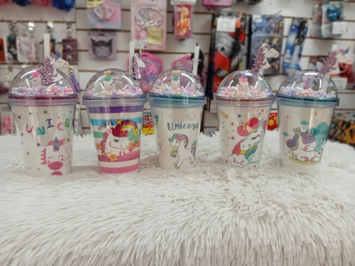 Vaso plástico doble capa transparente
