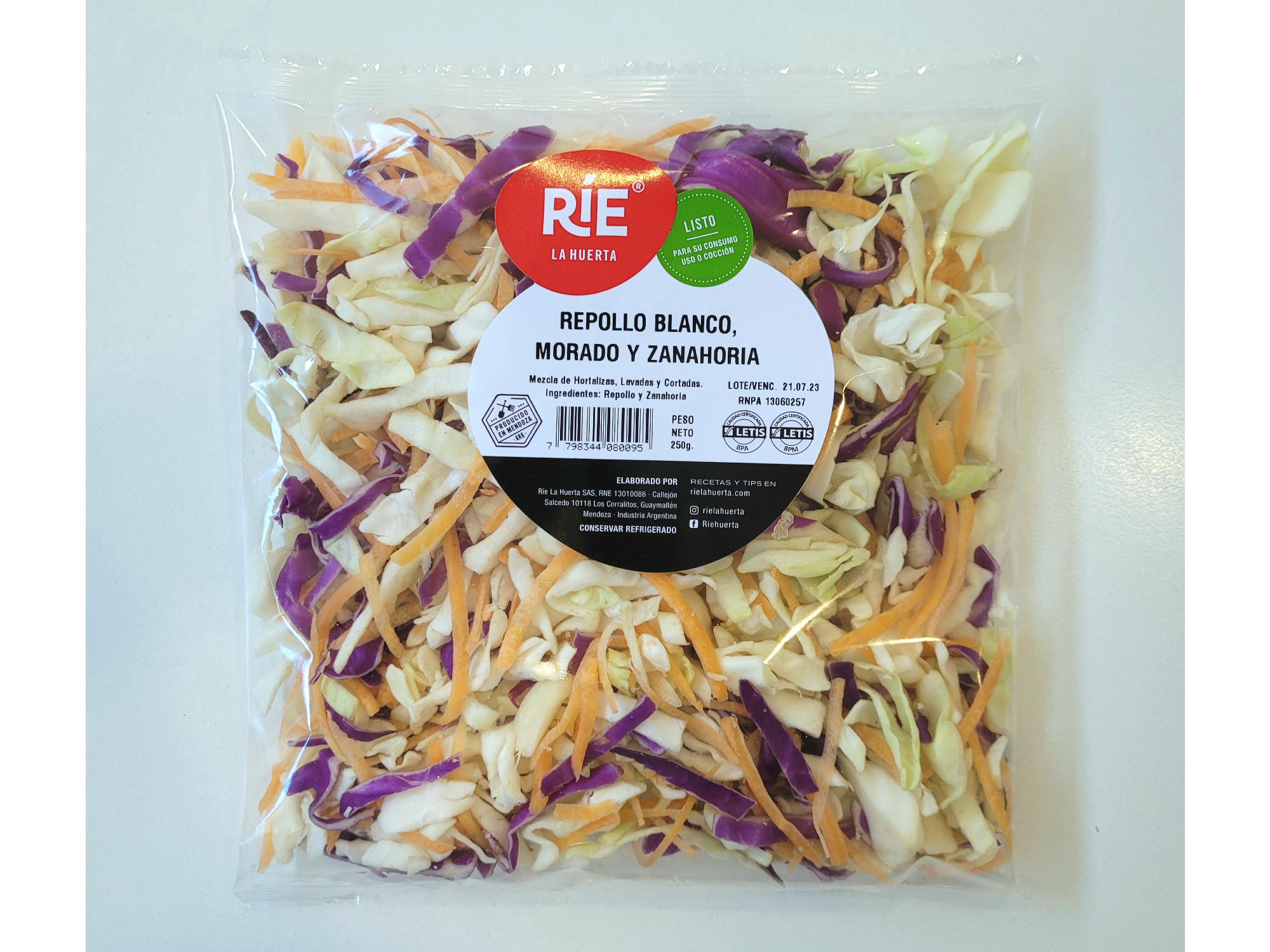 REPOLLO BLANCO, MORADO Y ZANAHORIA X 250g (1040)