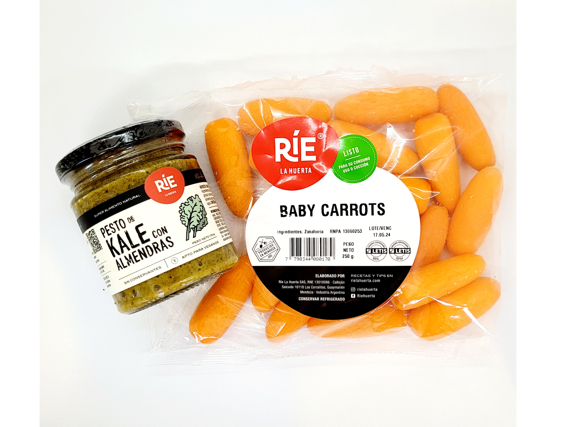 PESTO DE KALE CON ALMENDRAS + BABY CARROT  ( DE REGALO) (1133)