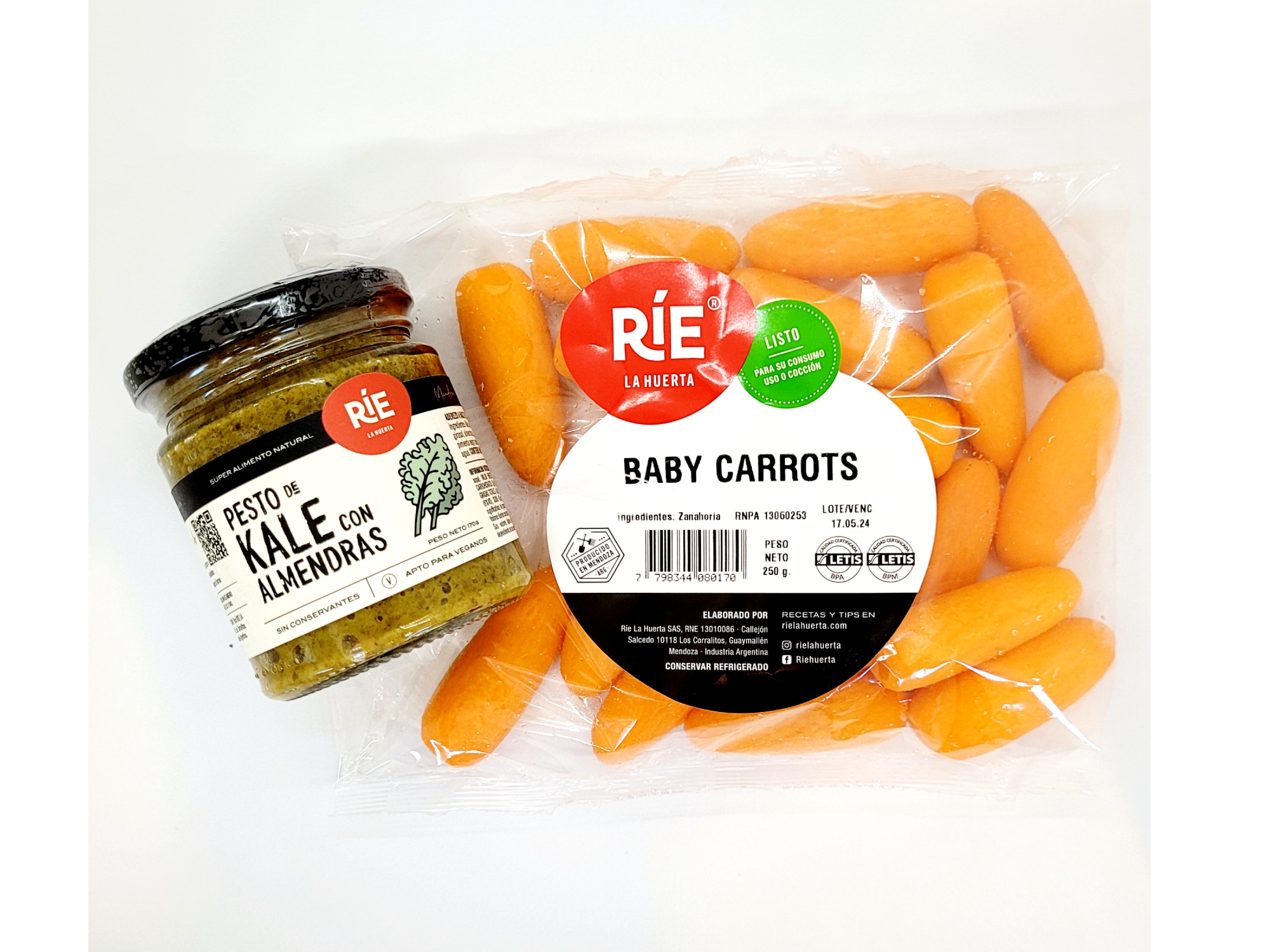PESTO DE KALE CON ALMENDRAS + BABY CARROT ( DE REGALO) (1133) de RIE LA HUERTA