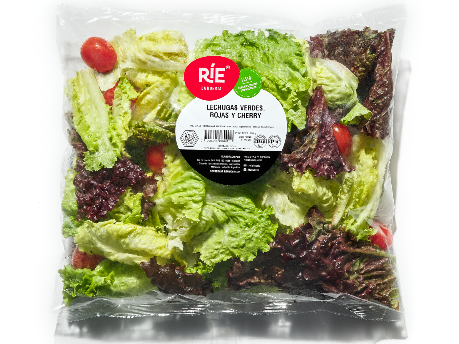 LECHUGAS VERDES ROJAS Y CHERRY X 200g (4-10)