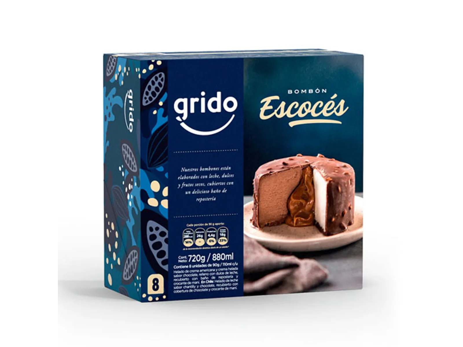 Bombón Escocés por caja (8 unidades) de grido