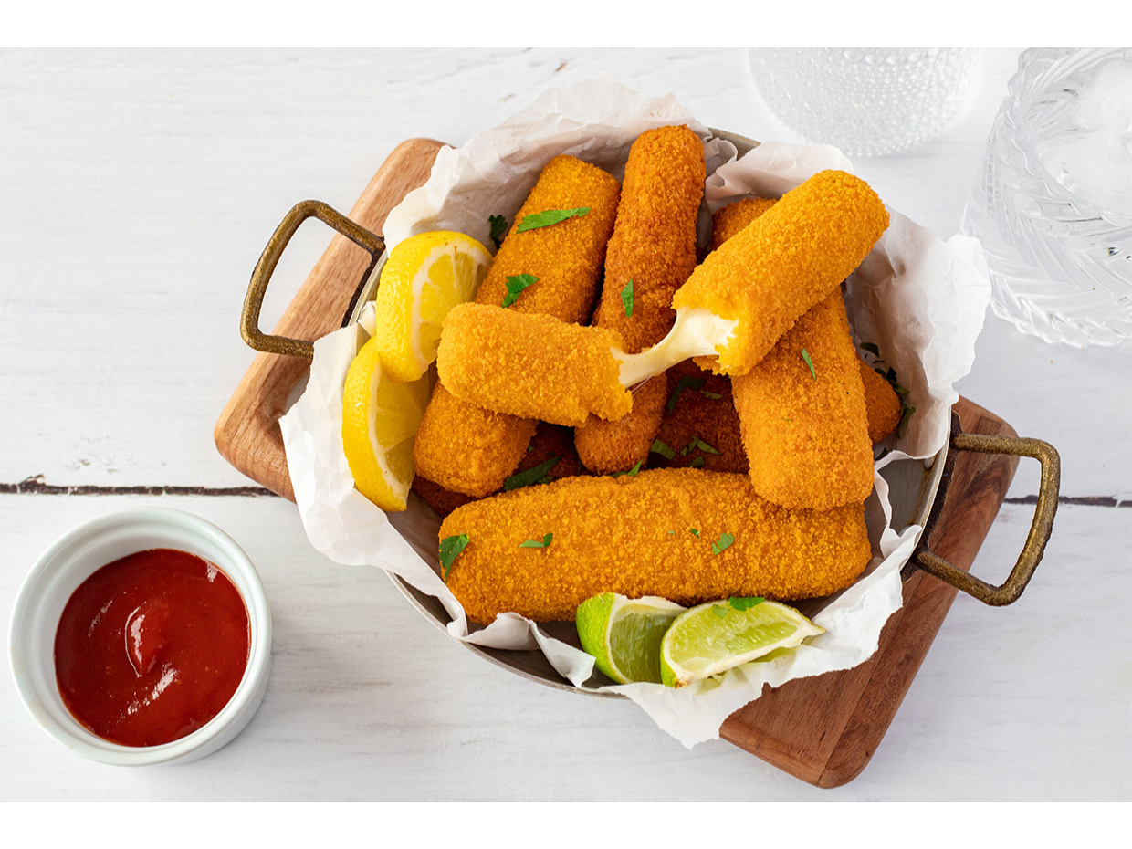 Bastones de Mza con queso