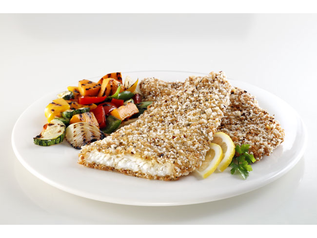 Merluza  Milanesa crocante con finas hierbas
