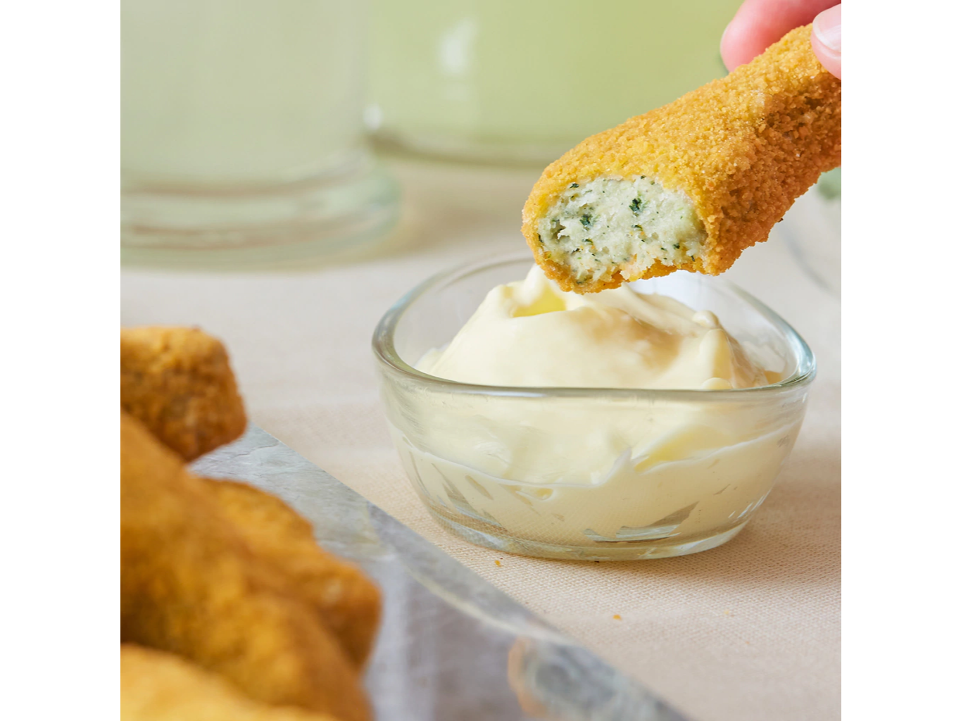 Patitas de pollo con espinaca