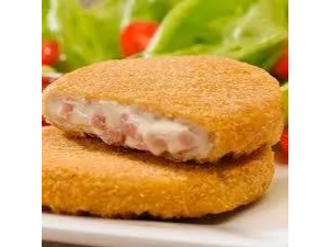 Medallon de Mza con jamon y mozzarella