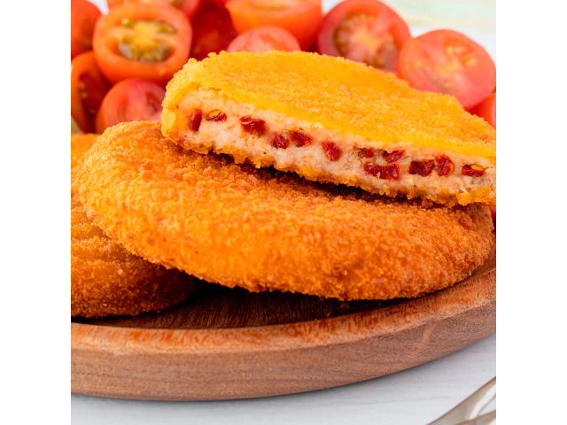 Medallon de Mza con tomate y queso