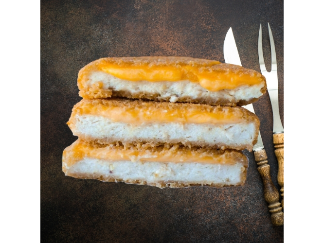 Medallon de pollo con chedar