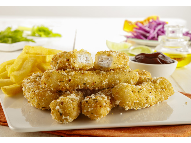 Tiritas de pollo con finas hierbas