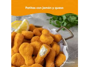 Patitas de pollo  con jamon y queso