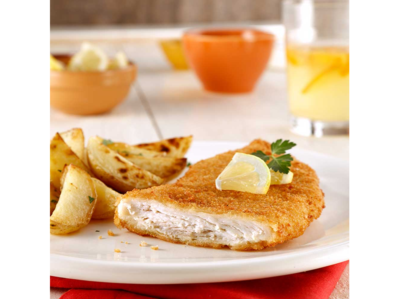 Milanesa de pollo tipo casera