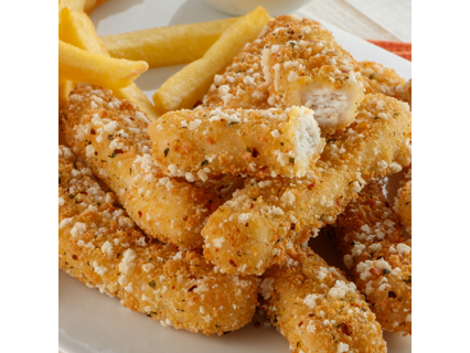 Tirita de pollo crocante con finas hierbas