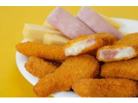 Patitas de pollo con jamon y mozzarella