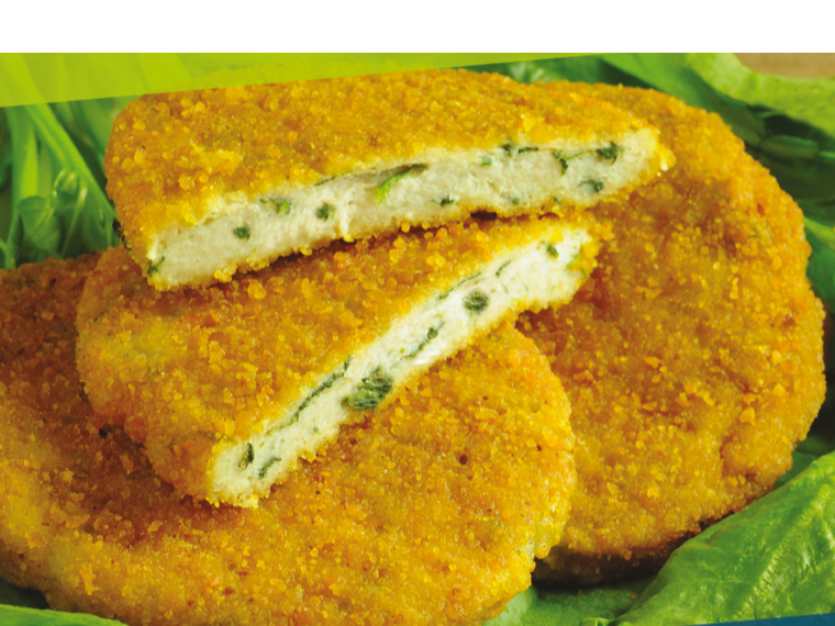Medalllon de Mza con espinaca y mozzarela
