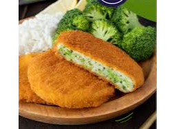 Medallon de Mza con brocoli y queso