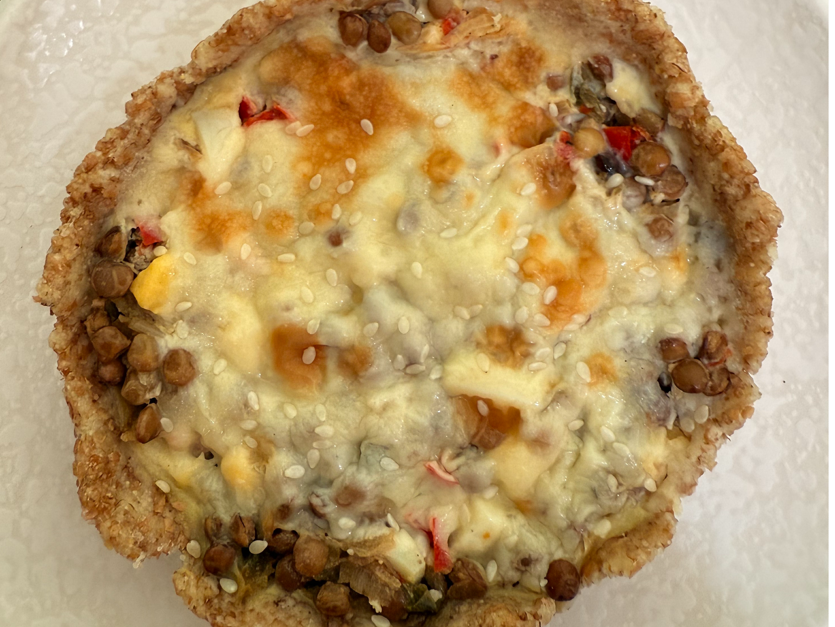 Tartaleta integral de Lentejas