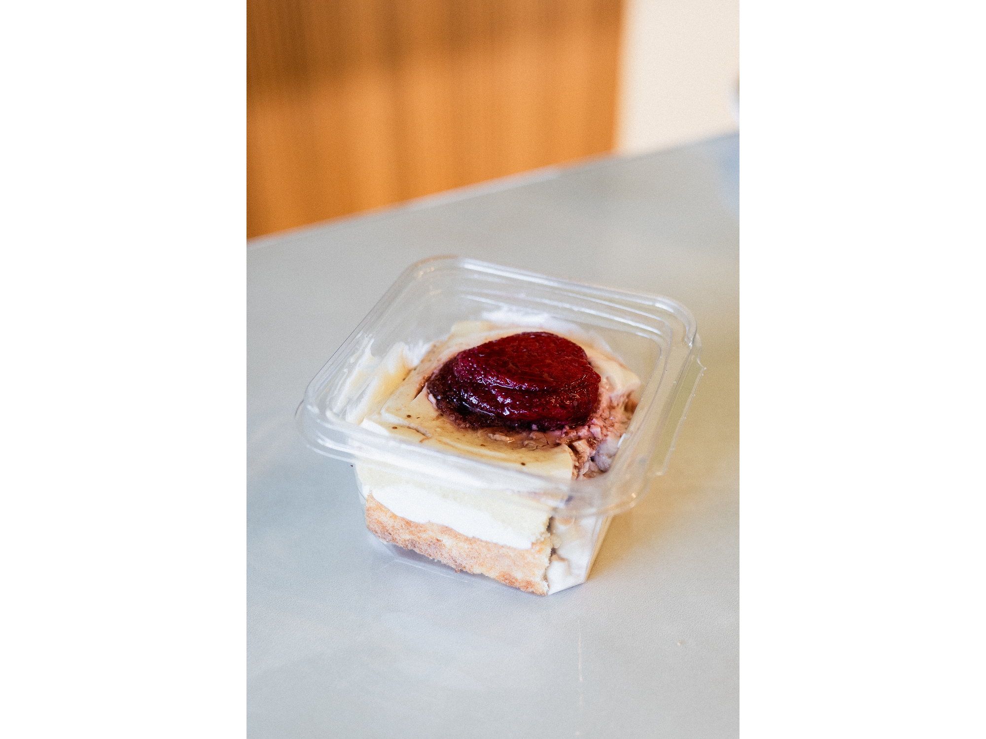Postre frutilla fit