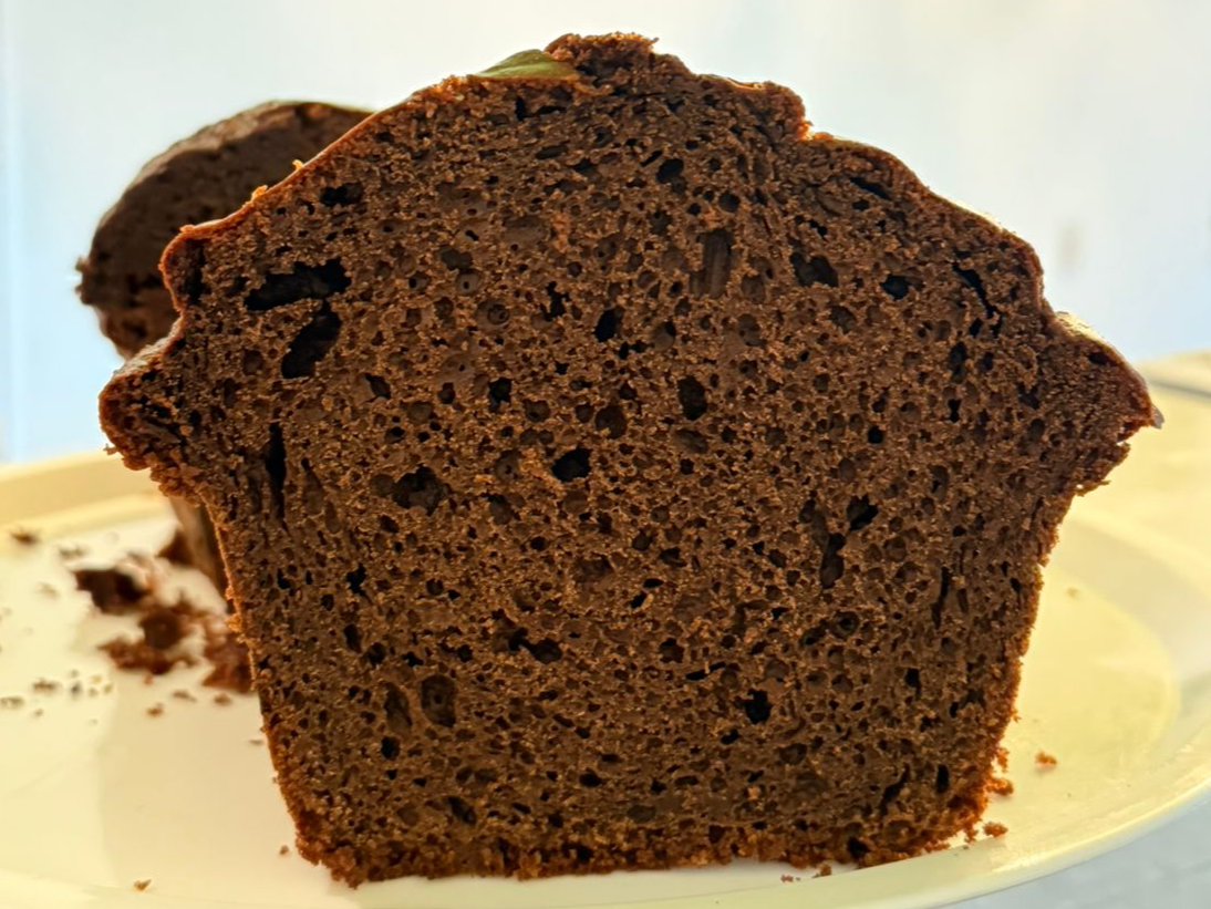 Budín de Cacao Amargo & Algarroba