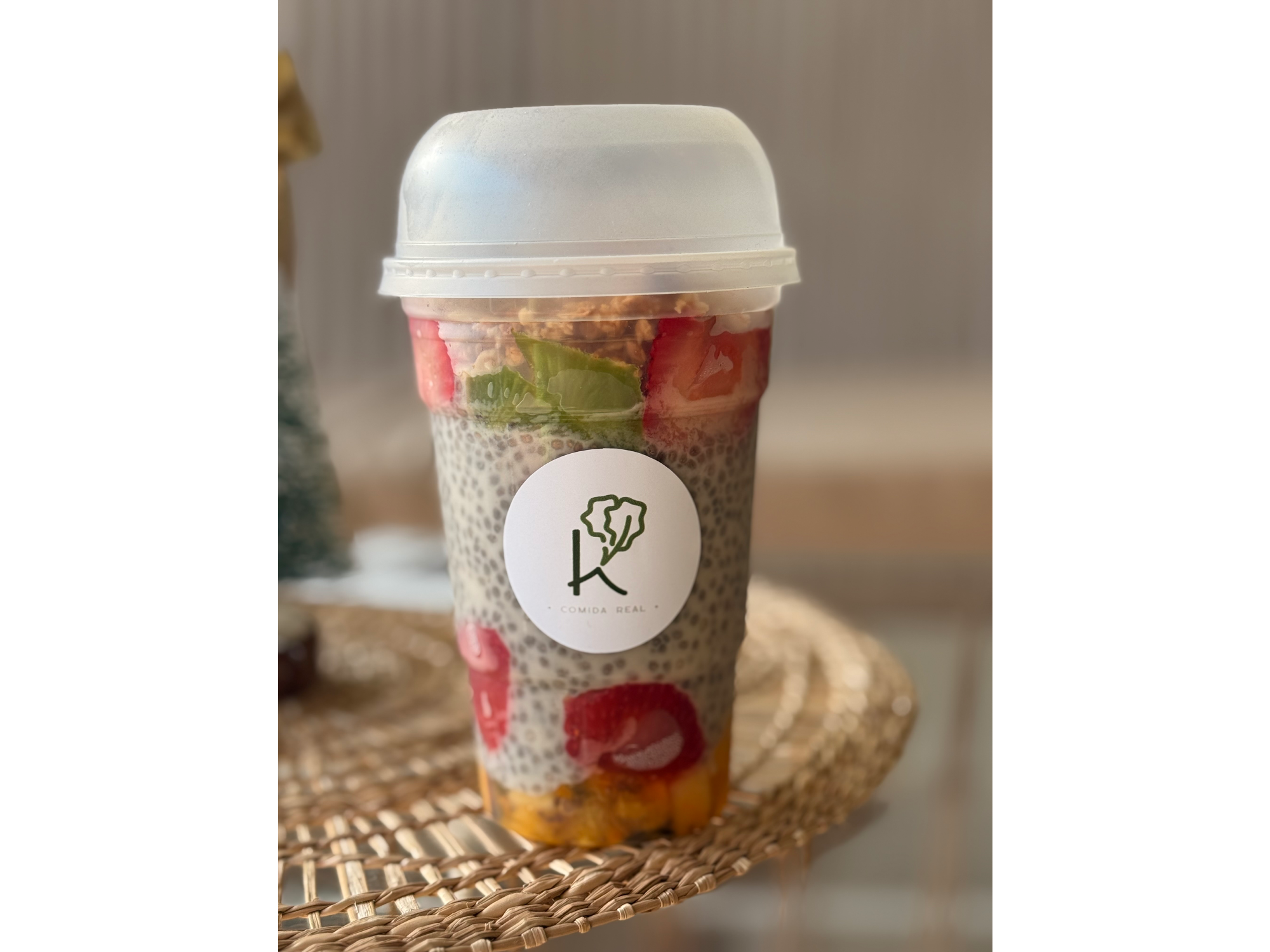 Puding de chía ( con bebida de almendras)