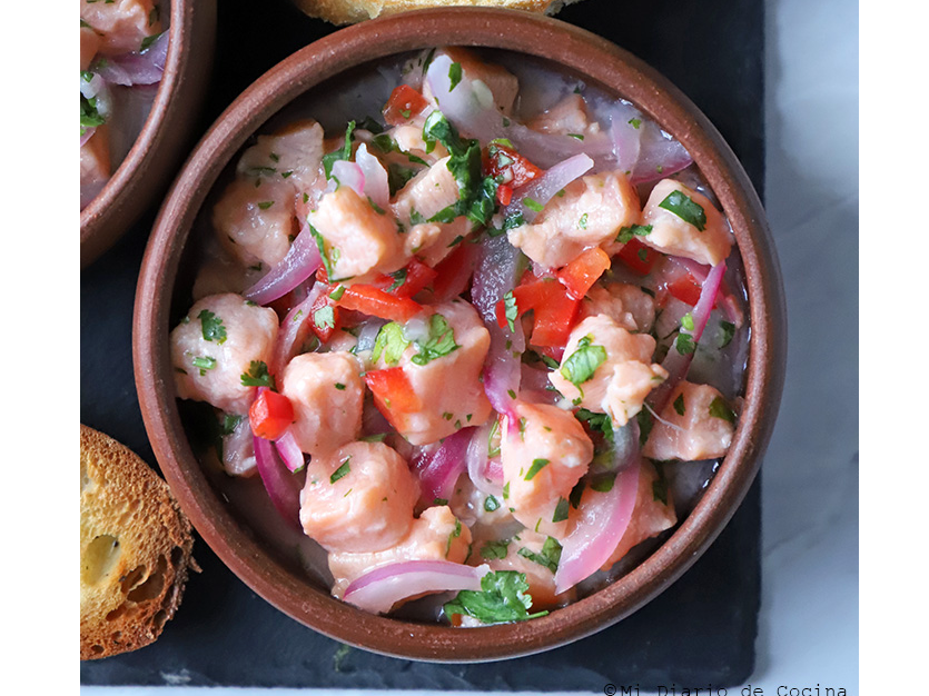 Ceviche de salmon