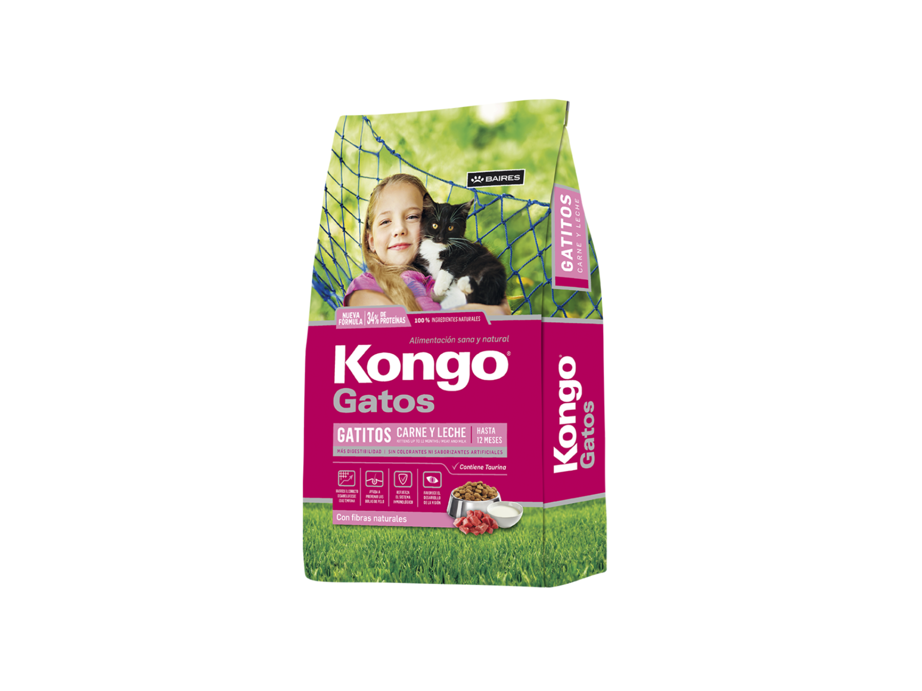 Kongo Gatitos Natural Carne y Leche 8Kg