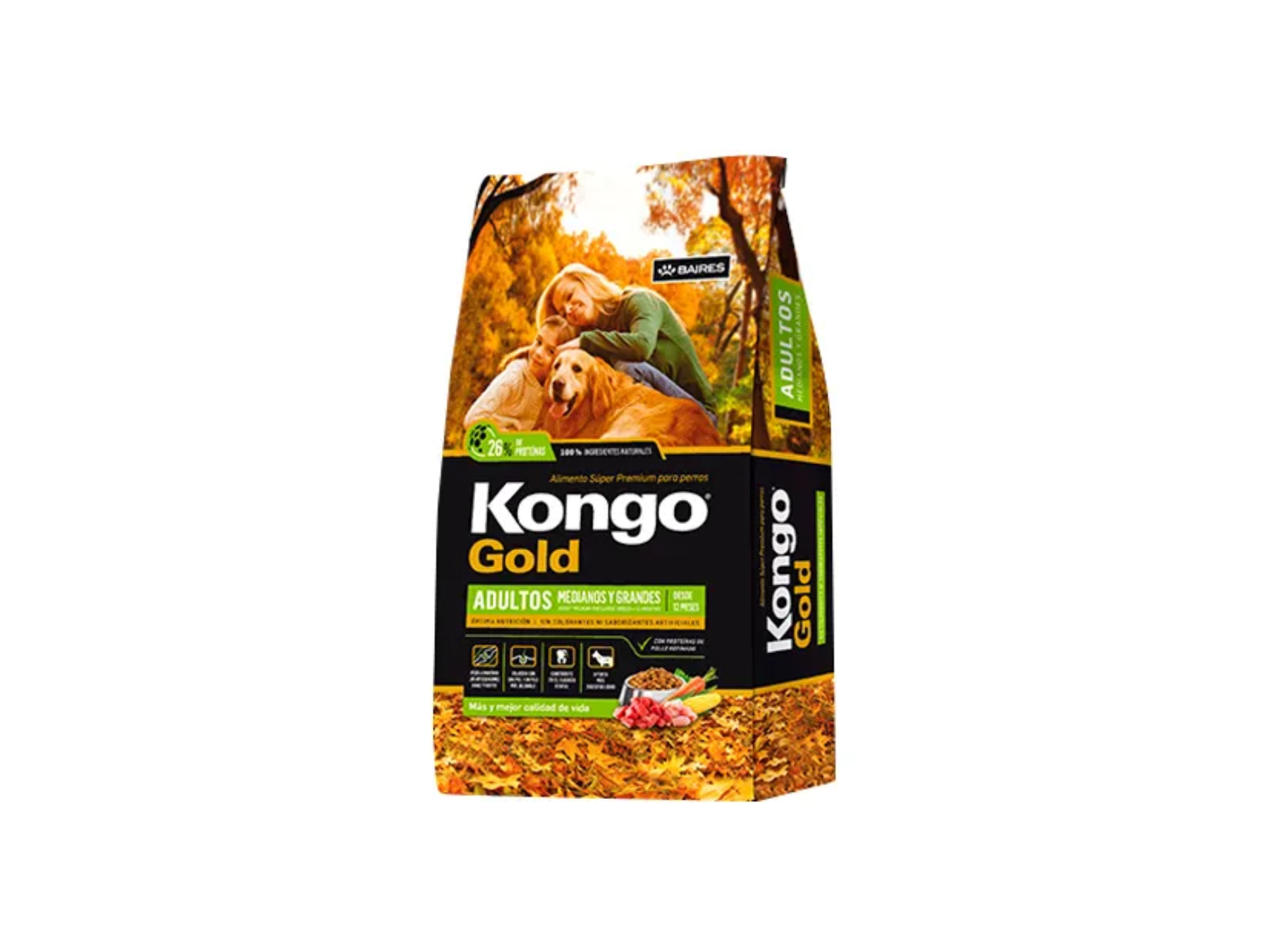 Kongo Gold Adultos Medianos y Grandes 21Kg