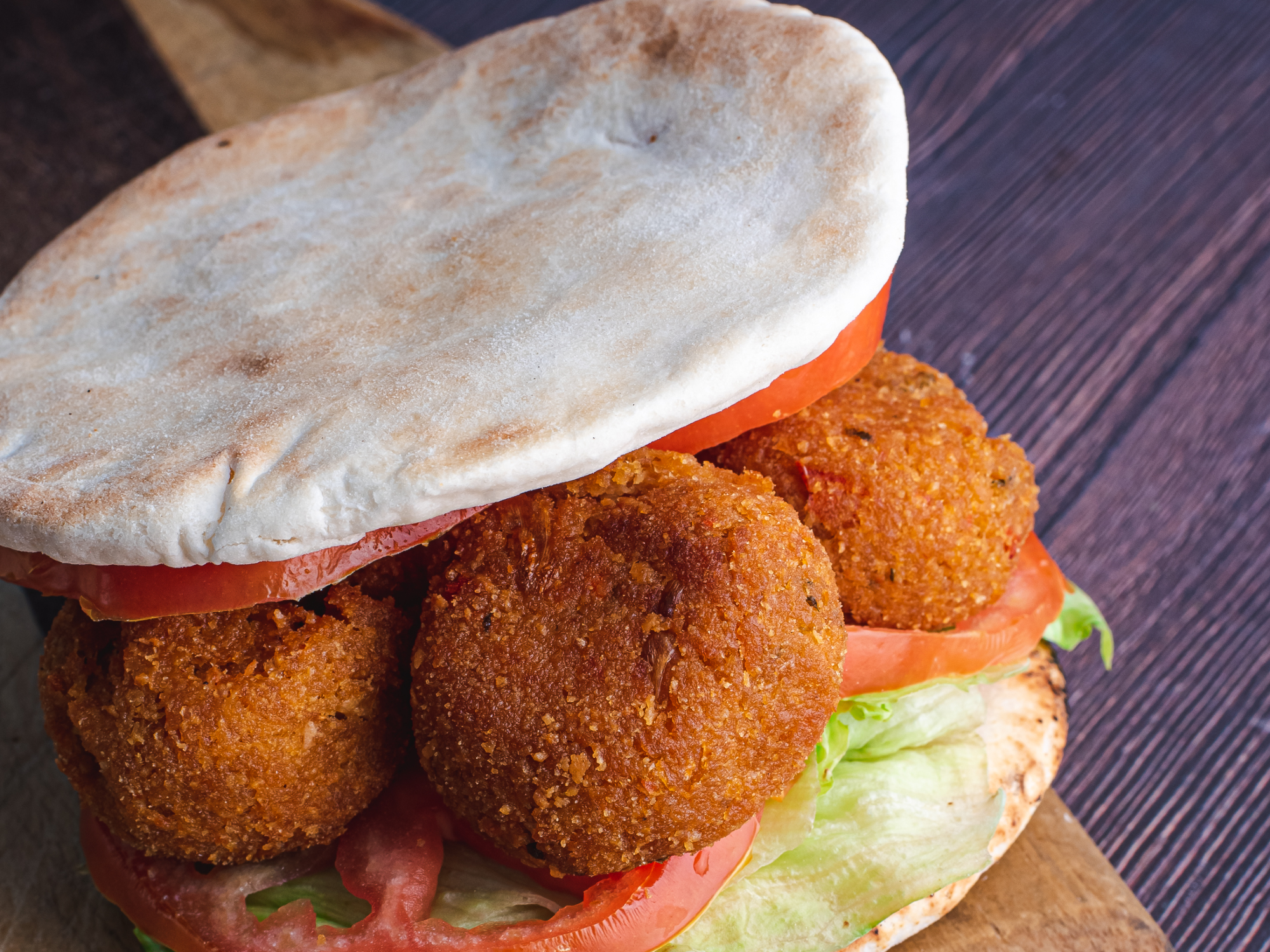 Sándwich Veggie en Pan Árabe