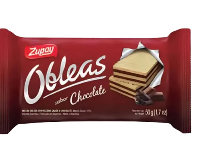 Obleas de chocolate