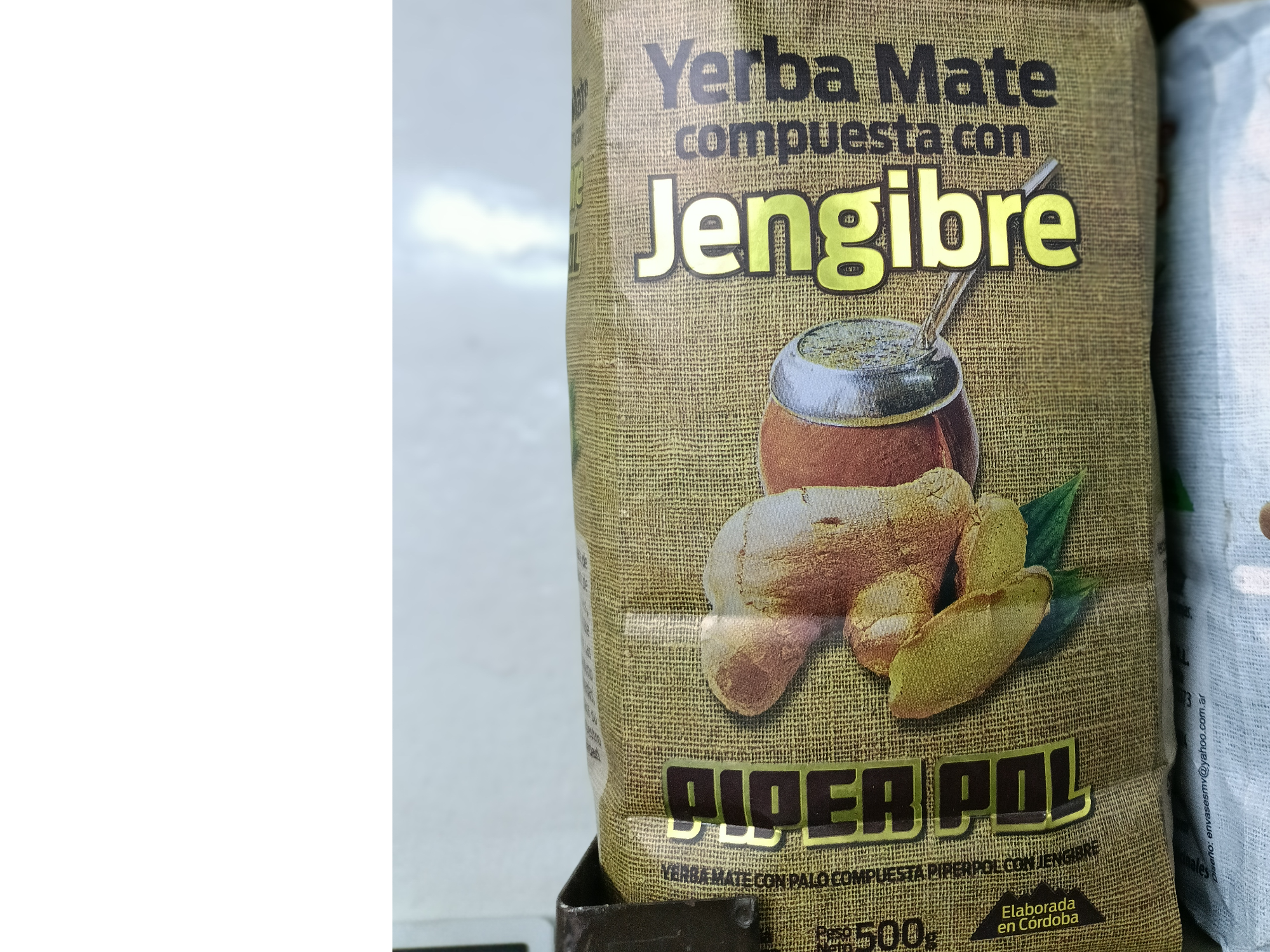Yerba compuesta con jengibre