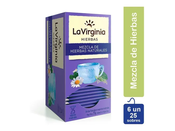 Te mezcla de hierbas 25 saquitos