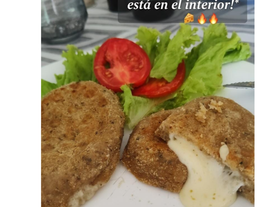 Milas de soja. Rellenas de jamón y queso