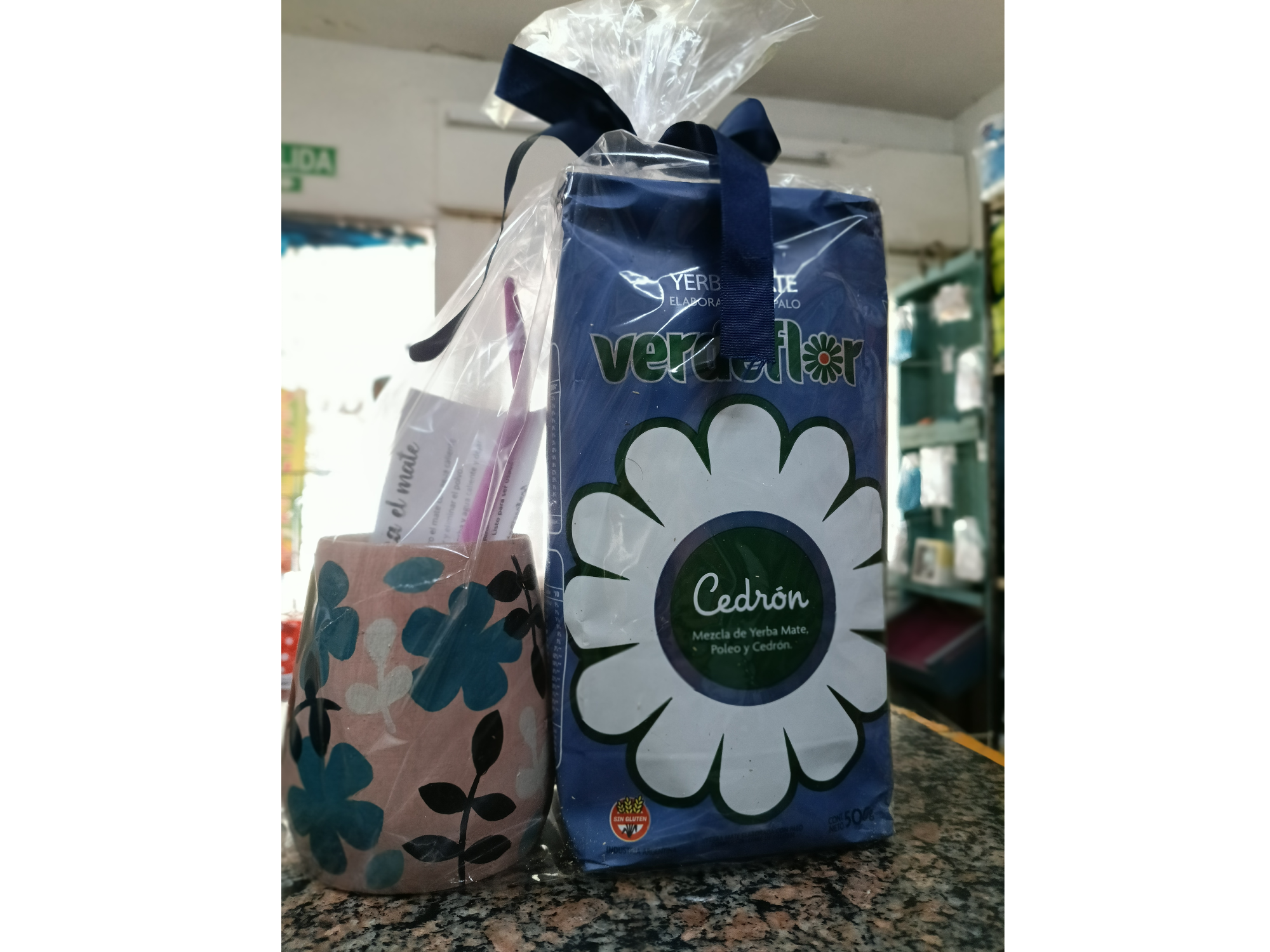 Mate  Madera + bombilla+ instrucciones de curado