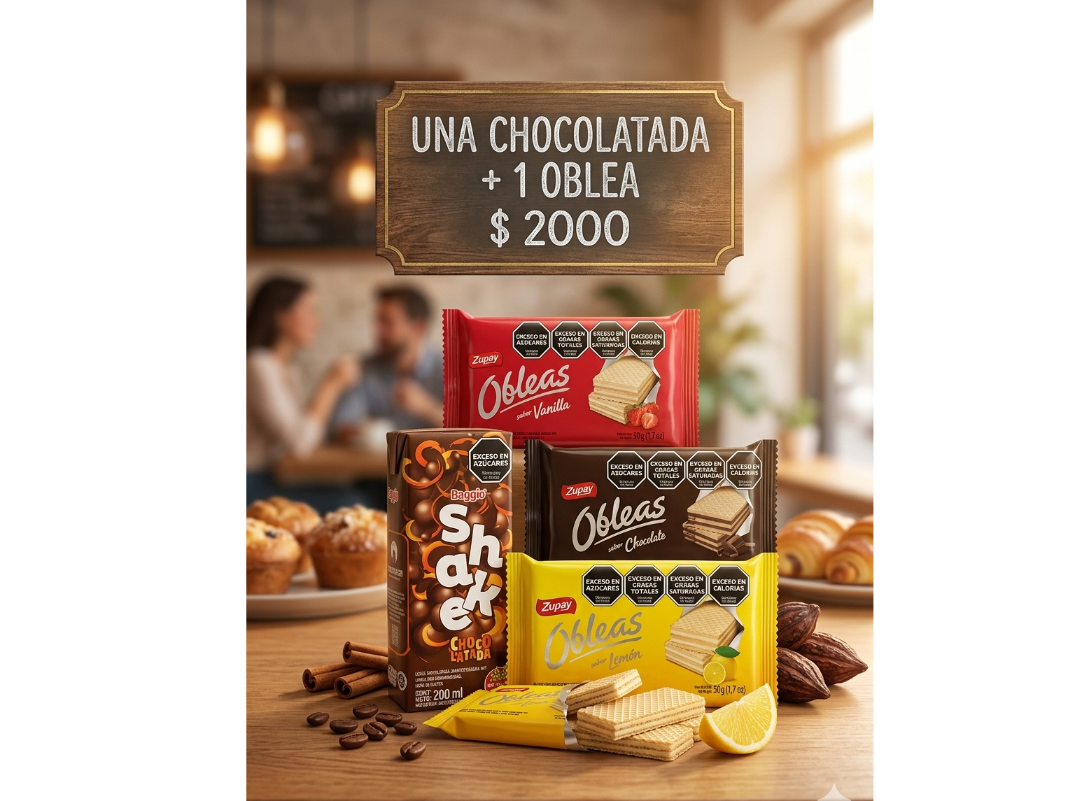 Chocolatada + oblea