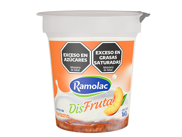 Yogurt con colchón de durazno