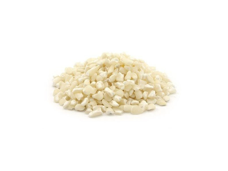 Maíz blanco partido