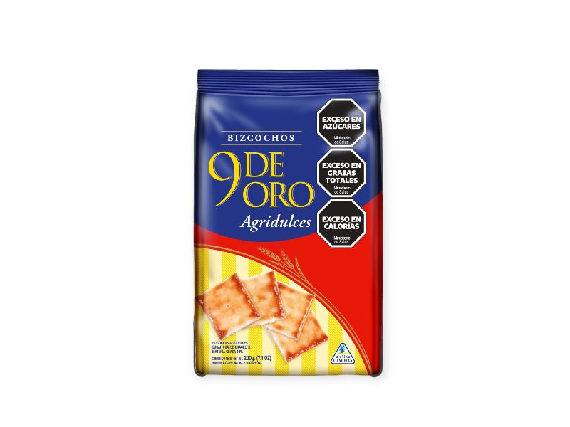 Galletitas agridulces 9 de oro 200 gr