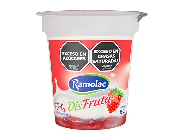 Yogurt con colchón de frutilla