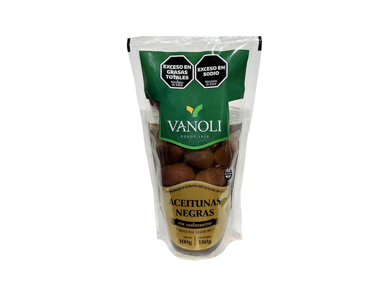 Aceitunas negra con caroso 300 gr