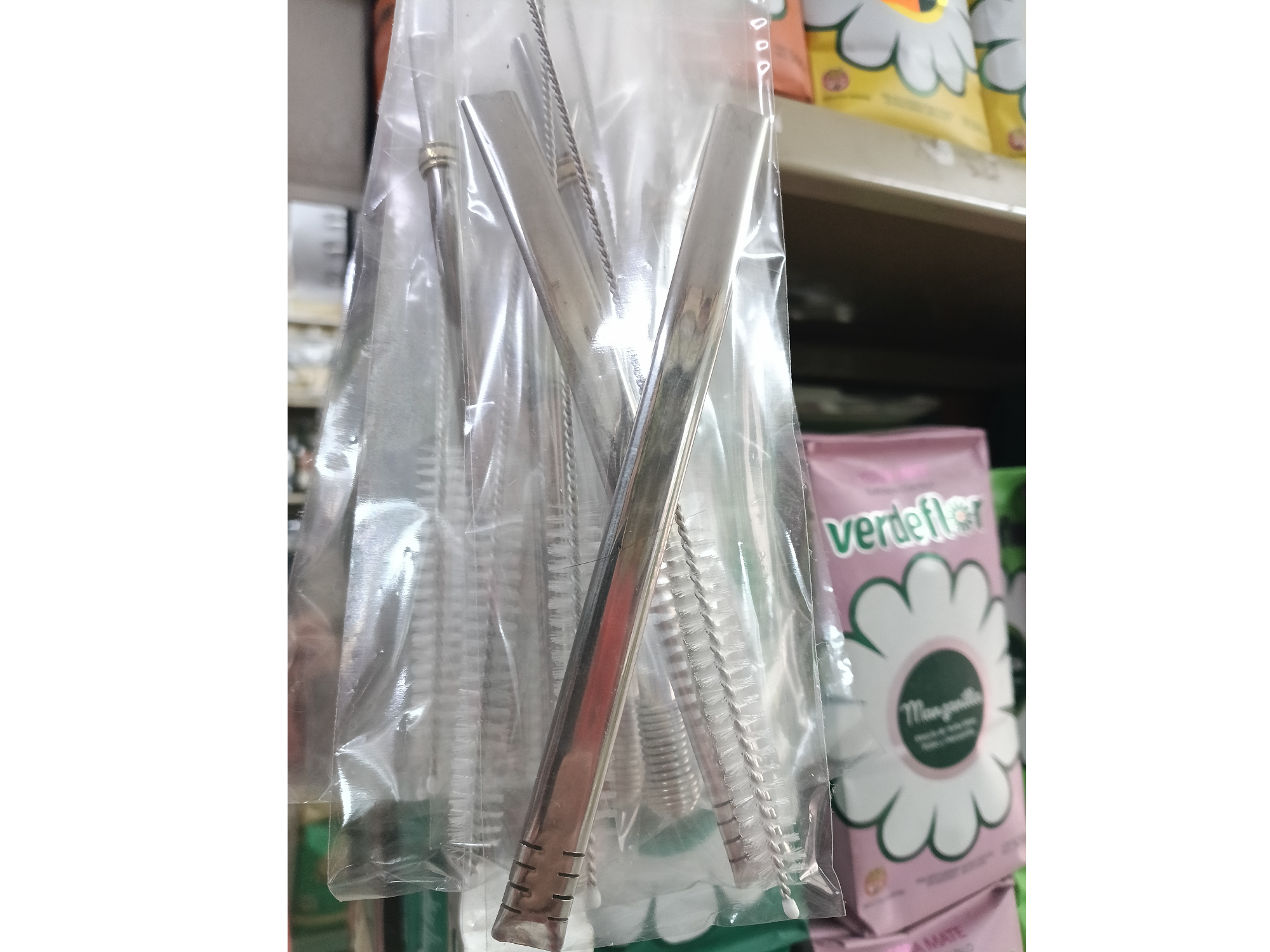 Combo bombilla de acero + limpiador de bombilla