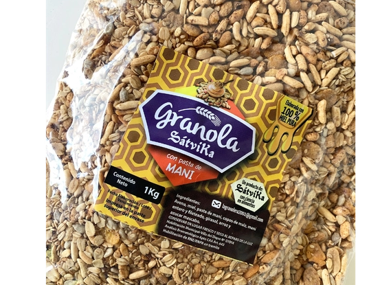 Granola con pasta de maní 1 kg