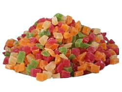 Ananá en cubos de colores