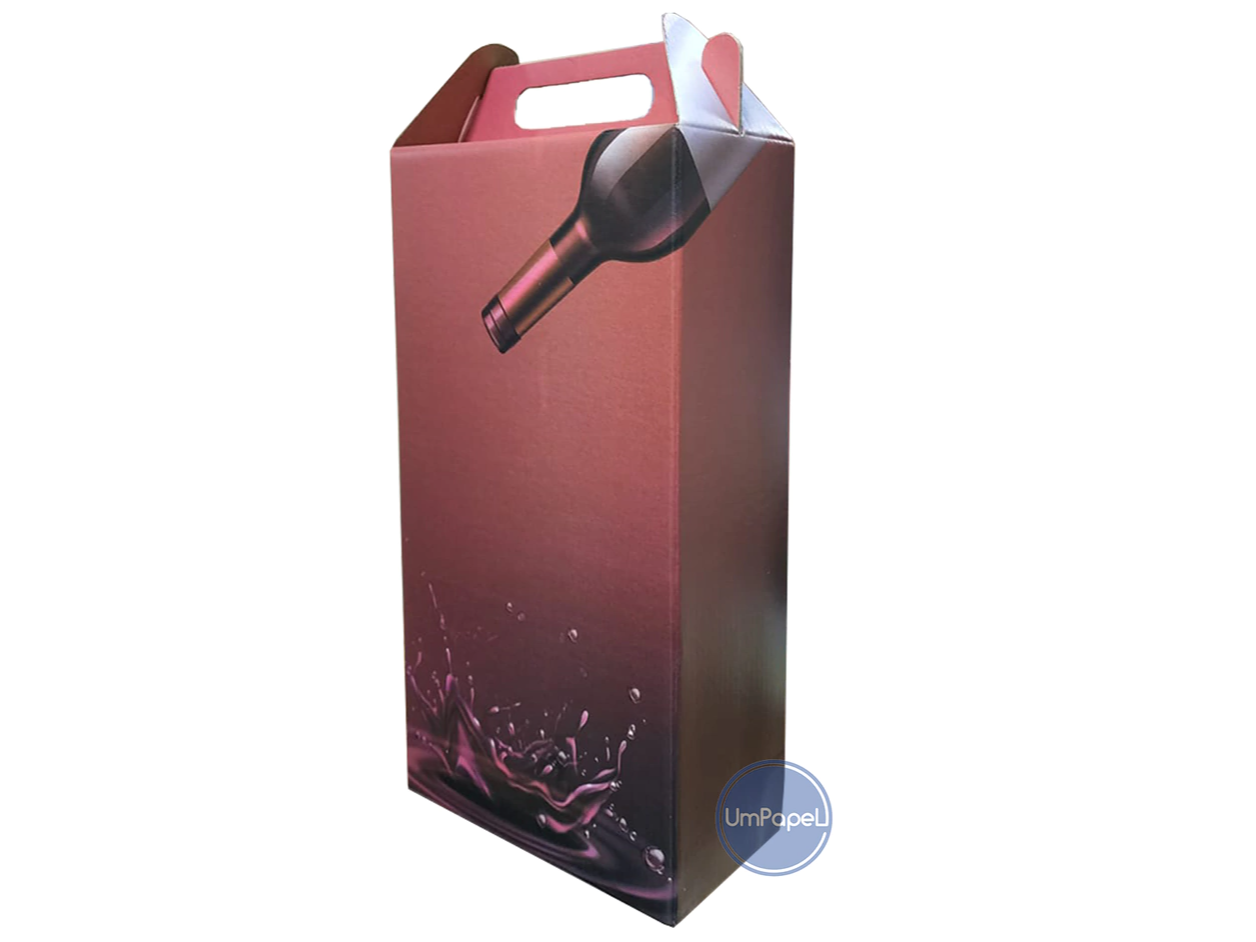 Caja fantasía p/2 botellas