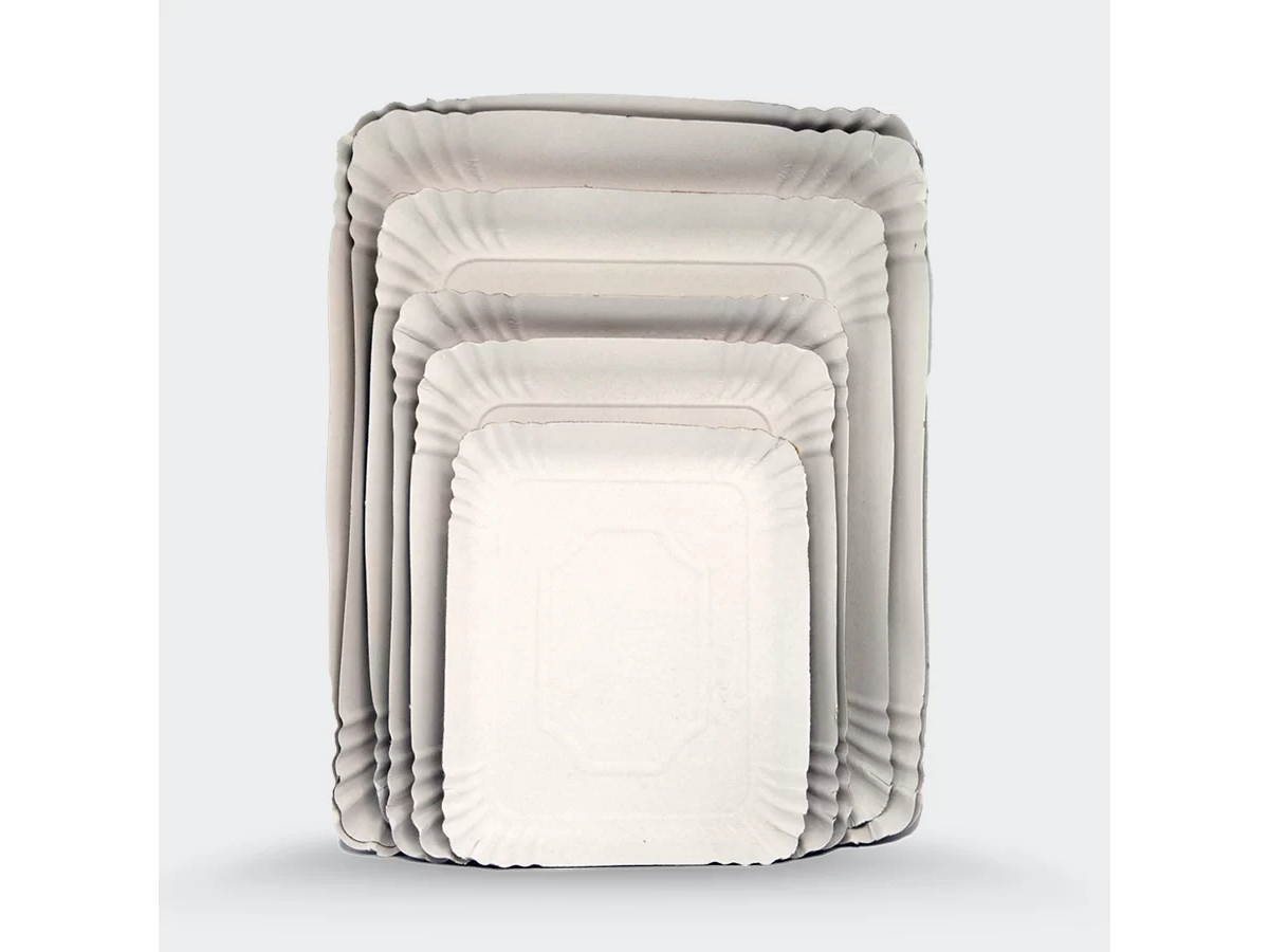 Bandeja rectangular de CARTULINA N°3