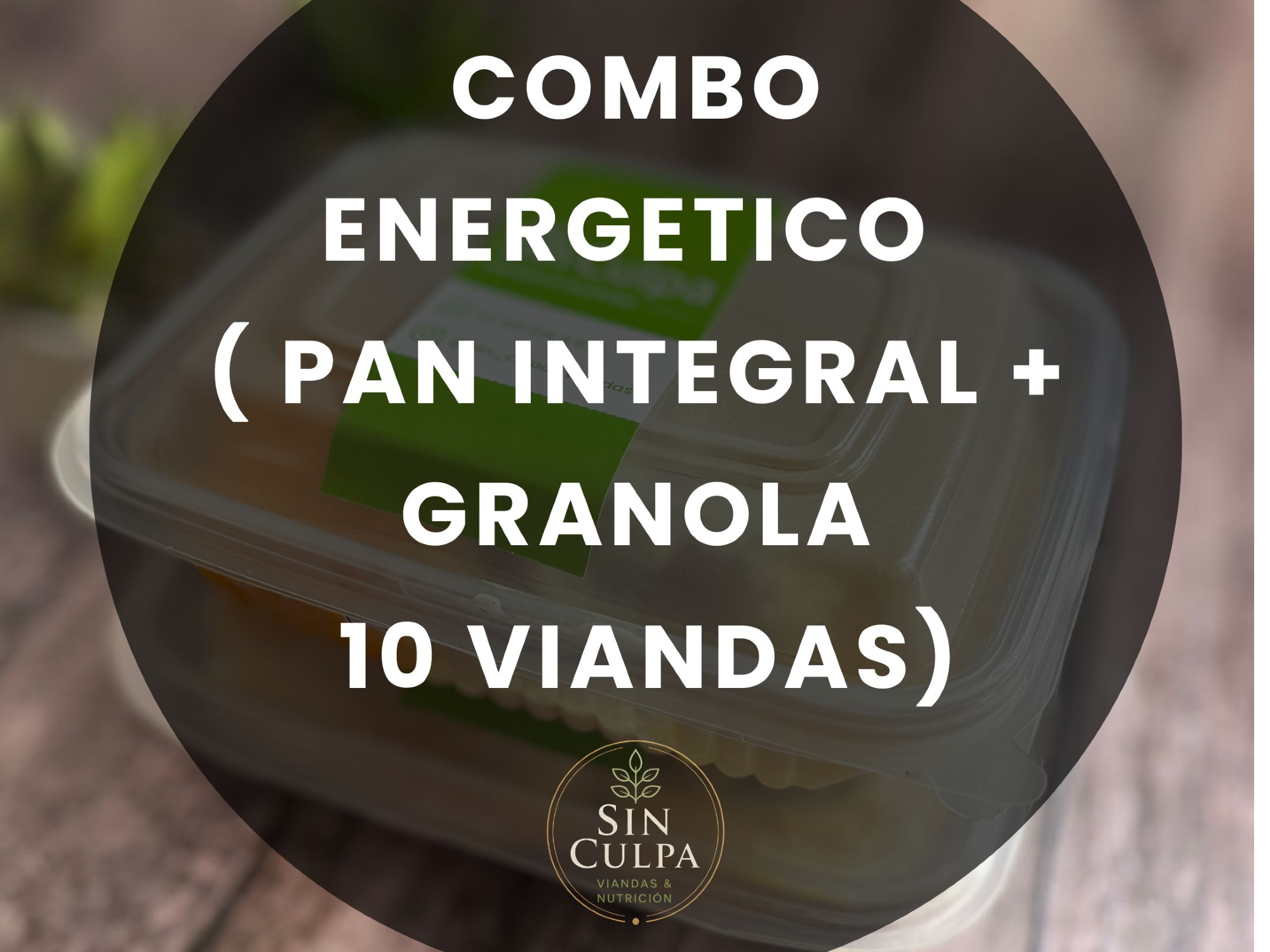 COMBO ENERGETICO ( 10 VIANDAS +  GRANOLA + PAN INTEGRAL)