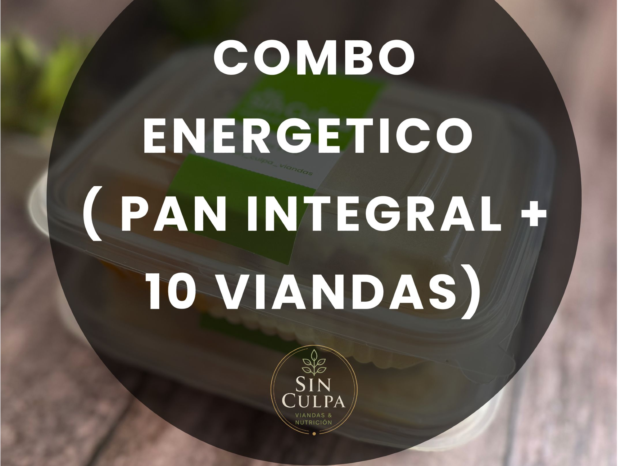 COMBO ENERGETICO ( PAN INTEGRAL +  10 VIANDAS)