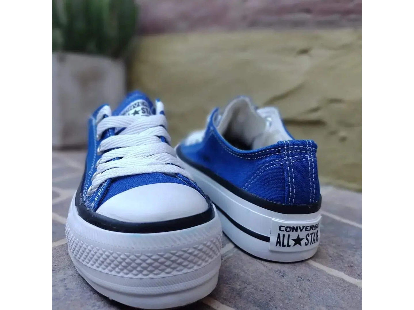 Zapatillas plataforma azul