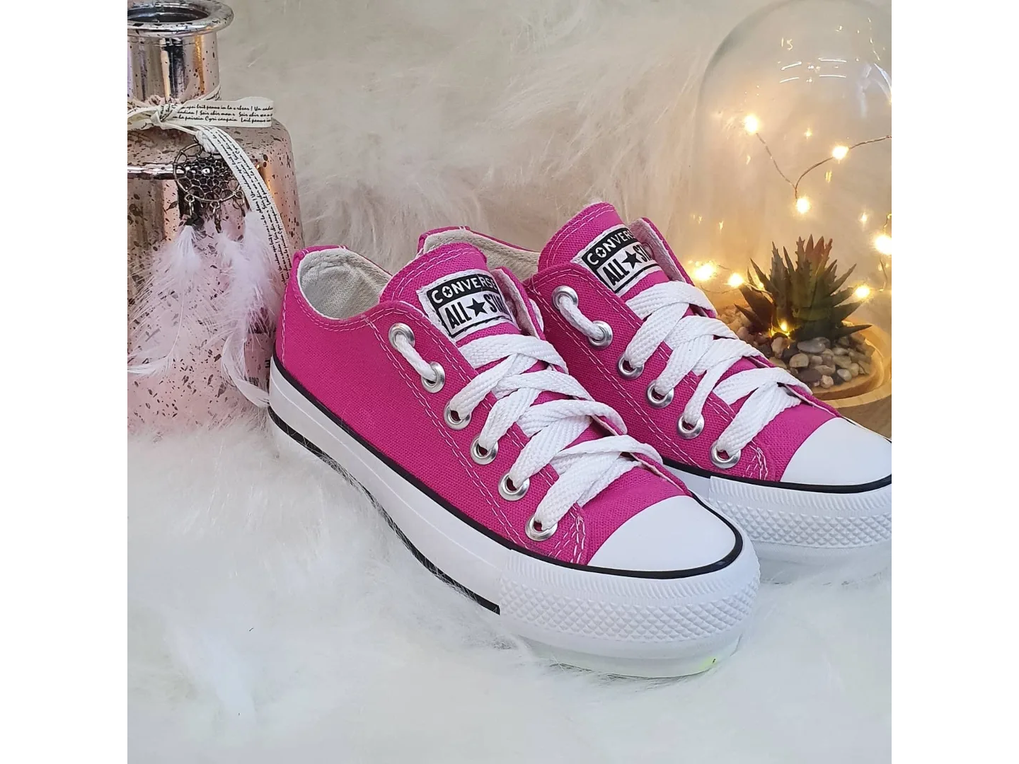 Zapatillas plataforma fucsia