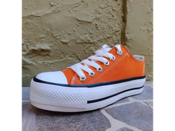 Zapatillas plataforma naranja