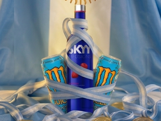 SKYY SABORIZADO + 2 MONSTER