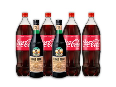 2 FERNET BRANCA 750ML + 4 COCA COLA 2,25L